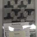 Ravinte 12 Pack 2 inch Length Square Cabinet Pulls Matte Black Stainless Steel Kitchen Drawer Pulls Cupboard Handles Cabinet Handles