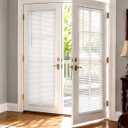 UNISHADES Cordless 1" Vinyl Mini Blinds for Doors, 25" W × 70" H, White