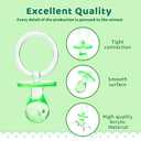 50 Pieces 2.75 Inch Baby Pacifier Baby Shower Plastic Pacifier for Baby Shower Pacifier, Baby Shower Gender Show Party Decoration DIY Birthday Party Gift (Green)