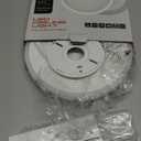 Matane Flush Mount Ceiling Light Fixture with Remote Control, Nightlight 8.7 Inch 18W 3000K-6500K Adjustable, Led Low Profile Ceiling Lights for Bedroom, Living Room,Dining Room, Kitchen, Round White