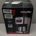 Mueller Ultra Brew Thermal Coffee Maker, 8 cup (34oz) Carafe, Keep Warm, Auto Shut-Off, LCD Display Coffee Machine, Programmable, Delay Brew Function, Stainless Steel