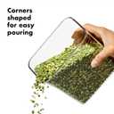 OXO Steel POP Container Big Medium Square - 4.4 Qt for Flour, Sugar and More, Grey
