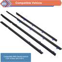 ZONFANT 4 Pcs Car Outer Door Window Moulding Trim Weatherstrip Seal Belt Compatible with Honda Vehicle 2012-2015 Civic, Replace#72450-TR0-A01 72410-TR0-A01 72950-TR0-A01 72910-TR0-A01