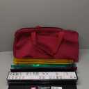 Nova Microdermabrasion American Mahjong Mah Jongg Set 166 Tiles 4 All-in-One Color Rack/Pushers Red Paisley Soft Bag Full Size Complete Mahjongg Ma Jong Set
