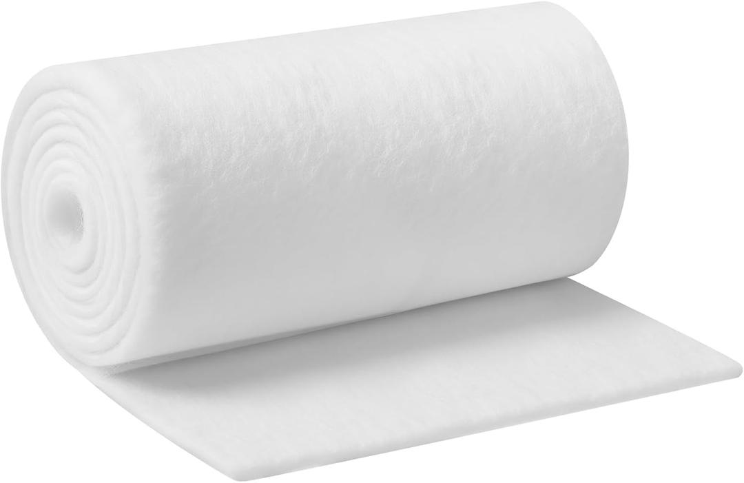 Pangda 20" x 10 Yds Single-Sided Fusible Foam Stabilizer 1 Sided Stabilizer Soft and Reliable Iron-on White Non-Woven Fusible Interfacing for Sewing Tote Bags Purses Quilting