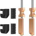 2PCS 0.4mm AD5X Nozzle,Quick-Swap Copper Alloy Hardened Steel 3D Printer Nozzle Support High Flow Printing ONLY Compatible with Flashforge AD5X 3D Printer