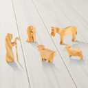 Wooden Nativity Set  Nativity sets & figures | Xmas nativity set  christian christmas decor  Christmas Dcor 2025  Natural Solid Wood Tabletop  Xmas christian set (Risen)