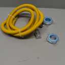 Puxyblue [2025 New] 72" Flexible Gas Line Kit for Dryer Stove Range Water Heater - 5/8" OD Flexible Stainless Steel Gas Dryer Kit Come with 1/2" MIP & 1/2" FIP Additional Raw Belt