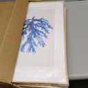 Framed Coastal Coral Wall Art for Living Room, Large Navy Blue Watercolor Coral Artwork for Walls, 3 Piece Minimalist Ocean Beach Marine Plants Pictures Prints for Bedroom Hallway Wall Decor, 16x24 In