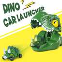 iPlay, iLearn Kids Dinosaur Cars Launcher Toys Set, Boys Dino Ejecting Vehicle Playset, Toddlers Mini Push Go Catapult, Press to Launch, Cool Birthday Gifts Party Favors for 3 4 5 6 Years Old Children