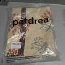 patdrea Blue Floral Linen Apron with Pocket,French Kitchen Garden Chef BBQ Aprons for Women and Men,Crisscross Back Straps (S-(29.5")