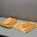 Aneco 16 Pack Satin Table Runner 12 x 108 Inch Gold Long Wedding Satin Silk Table Runner for Wedding Banquet Graduations Birthday Party Decoration