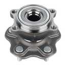 KUSATEC 512346 Rear Wheel Bearing and Hub Assembly Compatible with 2003-2007 Infiniti G35, 2003-2009 Nissan 350Z, 5 Lug Bolts without ABS
