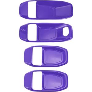 1 Set Interior Door Handle Bowl Cover Trims for Jeep Wrangler JL JLU 18-24 for Jeep Gladiator JT 2 Door 4 Door Inside Door Handle Bezel Cover Protector ABS Purple