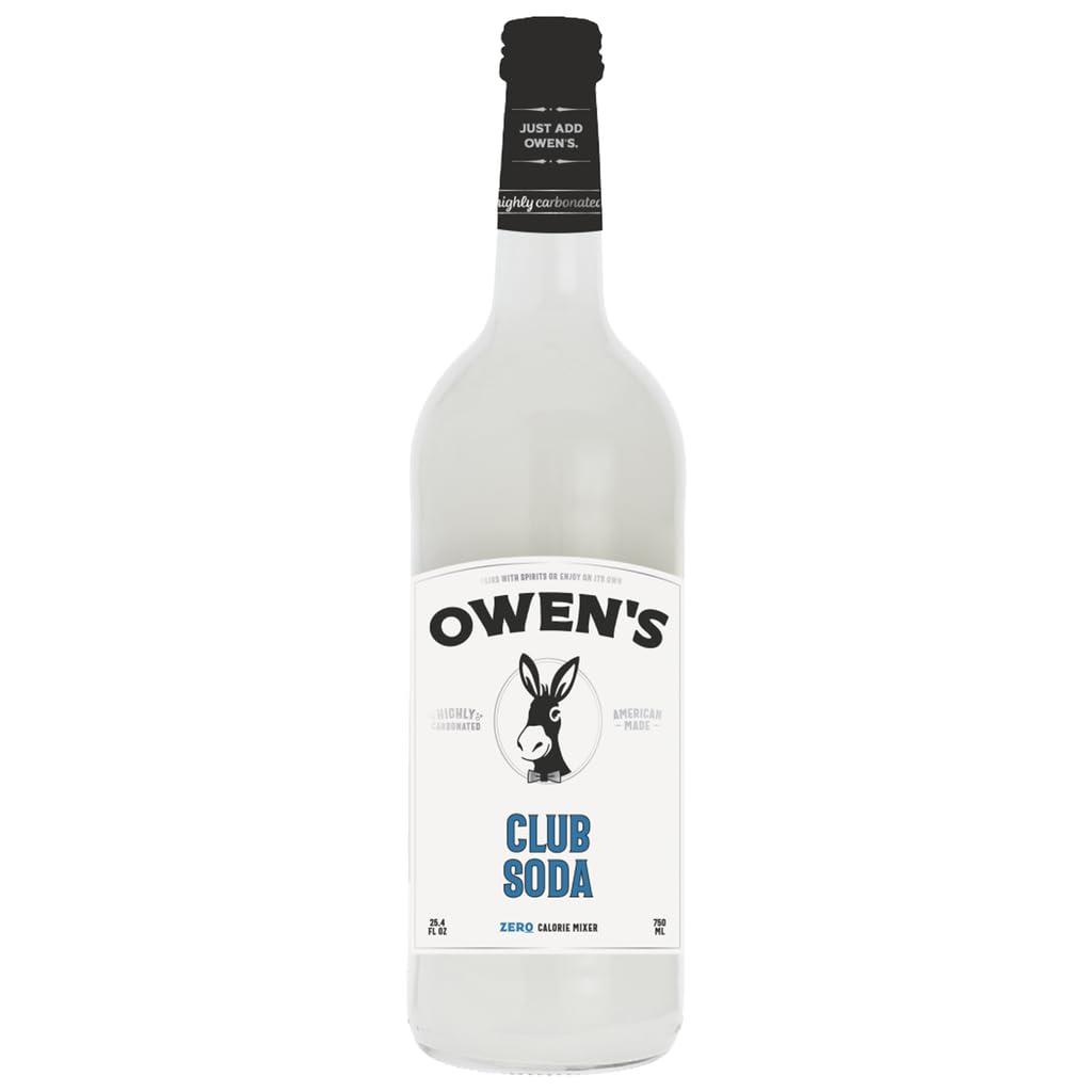 Owens Craft Mixers | Club Soda 1 Pack | Handcrafted in the USA with Premium Ingredients 750 ml Bottle | Vegan & Gluten-Free Soda Mocktail and Cocktail Mixer Owens Craft Mixers | Club Soda 1 Pack | Handcrafted in the USA with Premium Ingredients 750 ml Bottle | Vegan & Gluten-Free Soda Mocktail and Cocktail Mixer