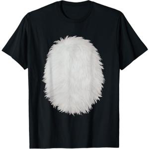 White Belly Costume DIY Cosplay Panda Bear Cat Skunk Deer TShirt, Kids 8