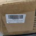 Round Coffee Table with Rock Slab Top and Carbon Steel Base, End Table/Side Table/Dining Table/Sofa Table for Living Room, Bedroom, Cafe , 17 inch