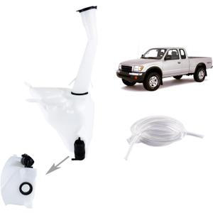 Windshield Fluid Reservoir with Sensor Hole Compatible with Toyota Tacoma 1998 1999 2000 2001 2002 2003 2004, Jar Assy, Replace# 85315-04060, TO1288184