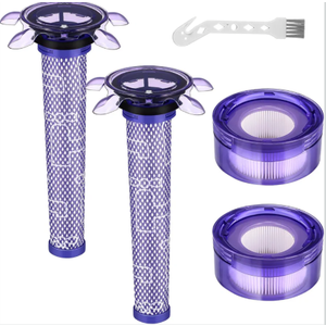 Upgraded V8 Vacuum Filter Replacement Kit Compatible with Dyson V8 New Version SV25/ Dyson V8 Animal Extra 405901-01/Dyson V7 New Model SV37 Cordless Vacuum, 2 Filter Kits, Replaces Part # 965661-05