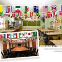 200 Countries String Flag, 184 ft International Flags Bunting Banner, World Flag Banner Decoration for World Cup Party, Olympic, School, Sports Game Events, Grand Opening, Classroom