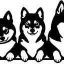 simpnavi Elegant Metal Wall Decor, 3 Cute Dog Design for Living Room, Dining Room or Kitchen, Unique Wall Art to Inspire (16inch)