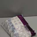 jinchan Boho Linen Curtains 63 Inch Length Country Farmhouse Printed Living Room Bedroom Curtains Dark Blue on White Window Curtains Rod Pocket Back Tab Geometric Light Filtering Curtain Set 2 Panels