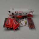 Dwi Dowellin Airplane Toy with Fire Truck Cars and Play Mat,Plane with Lights and Sounds for 3 + Years Old Boys and Girls