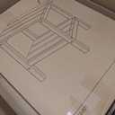 SERWALL 2-Tier HDPE Outdoor Side Table, Weatherproof Rectangular Adirondack Side Table, Gray (HDPE-1 pack, Grey)