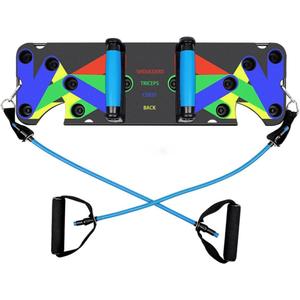 Resistance Bands with 9 in 1 push up Board Multi Function Exercise Equipment