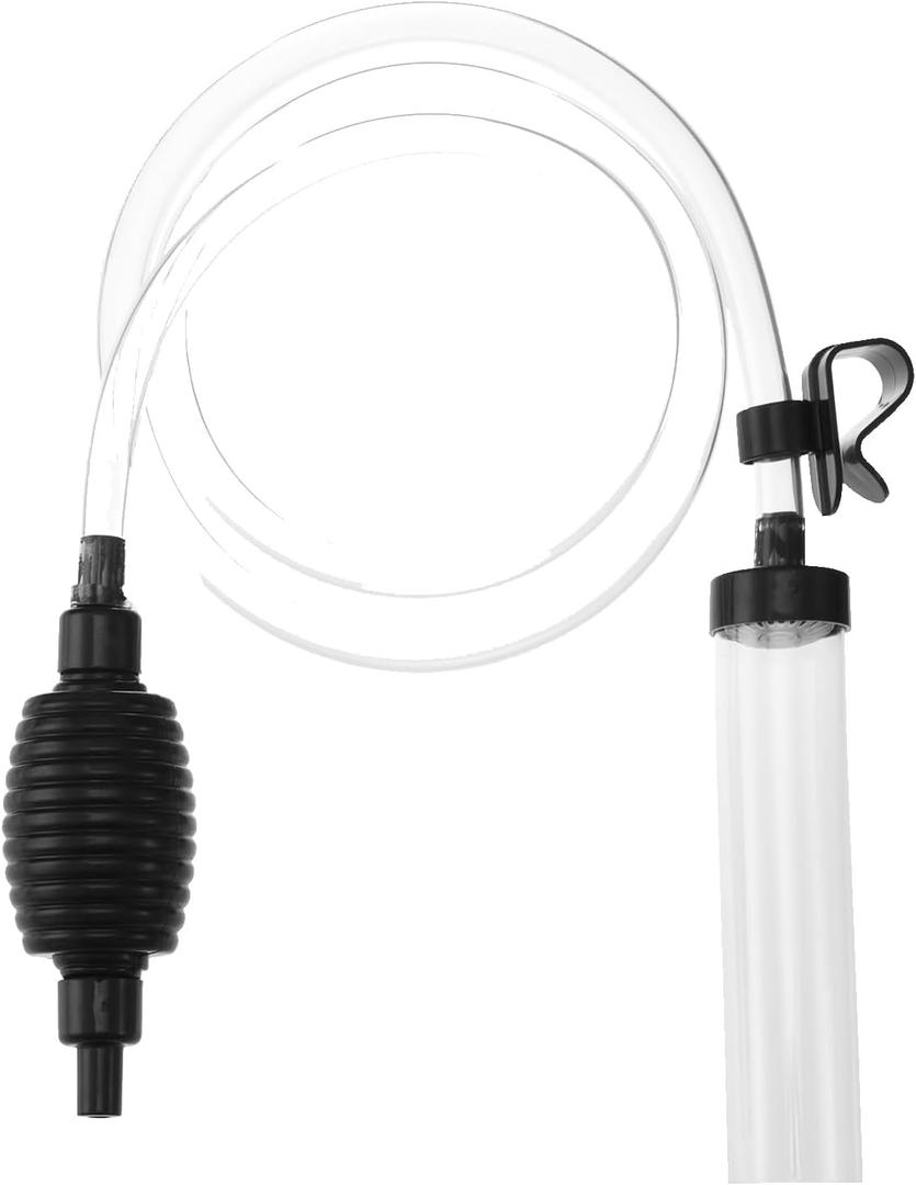 5ft Aquarium Siphon Vacuum Cleaner-Hand Siphon Pump Water Changer for Fish Tank Cleaning Gravel & Sand