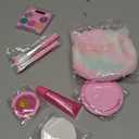 ULOVEME Kids Washable Makeup Kit for Girls 4-6 with Small Coin Purse(5.5x5.25in) - Real, Non Toxic Make Up Toy Gift- Umicorn Gift Set (Rainbow Coin Purse)