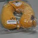 Sexysamba Cartoon Headrest & Neck Pillow for Kids Boys & Girls, Teens, Travel Accessories for Airplane, Car, Recline, Memory Foam Cute Travel Pillow with Sleep Eye Mask - Lion