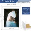 PEALSN 18x24 Poster Frame Set of 6, Display Pictures 16 x 20 with Mat or 18 x 24 without Mat for Wall Mounting Display, poster frames 18 x 24 for Wall Decor, White