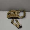 Dog Harness for Large Dogs Heavy Duty, No Pull Tactical Dog Harness with Molle System, Easy On and Off Service Dog Vest, Breathable Padded, Adjustable Reflective Pet Vest for Walking Hiking Training (XL(Neck:21-32",Chest:26-39"),75-135 lbs, Khaki)