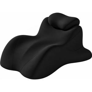 Memory Foam Wedge Pillow for Intimacy Couples, Ergonomic Support Pillow, Black