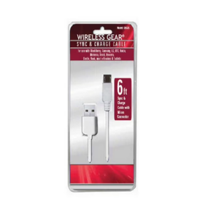 Wireless Gear Sync & Charge Cable White 6ft