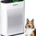 Air Purifiers for Home Large Room Up to 2400 Ft with Air Quality Monitor 20dB Sleep Mode, Powerful Air Purifier for Bedroom Office Living Room HAP602 White