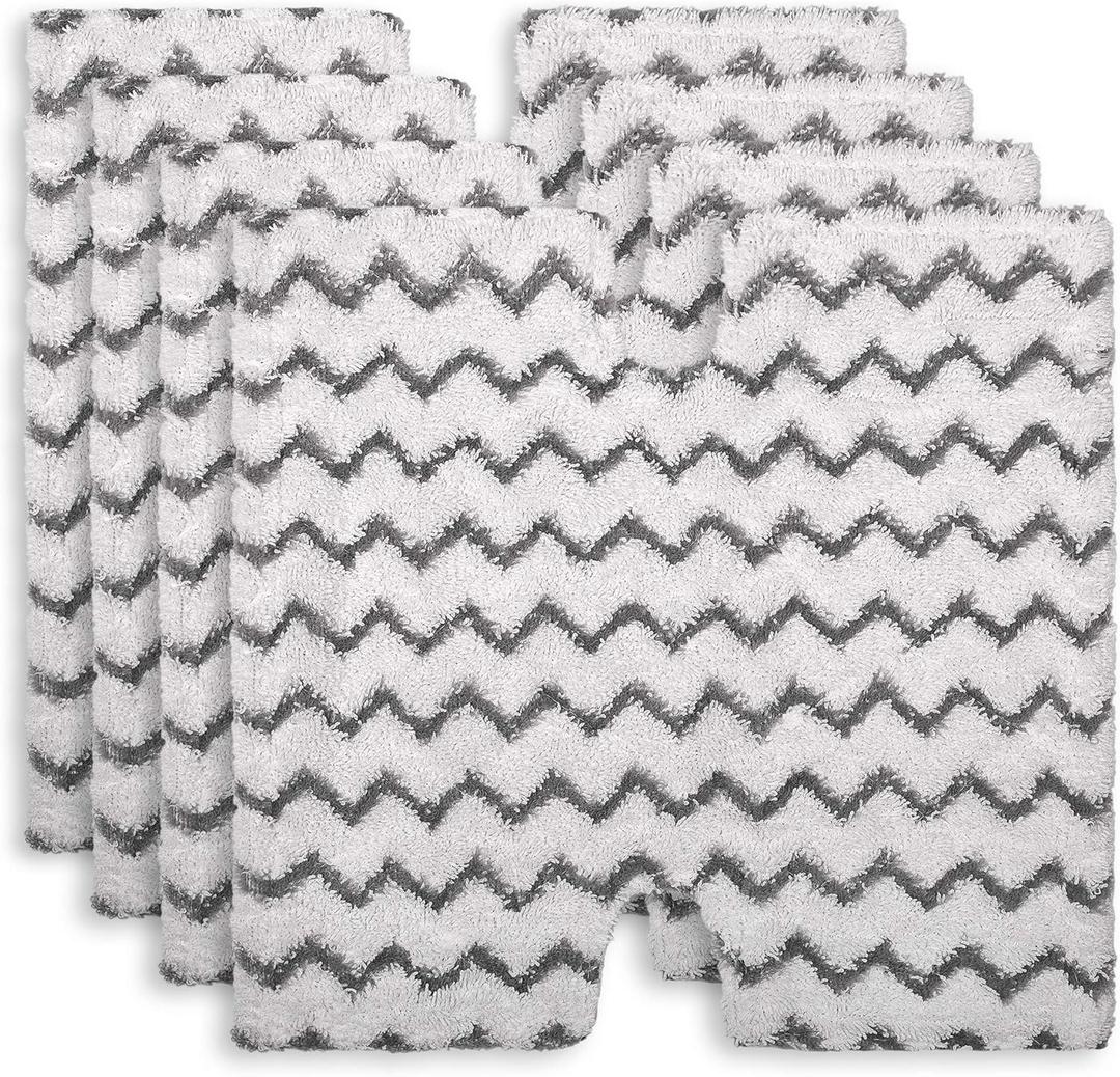 Flammi Steam Mop Pad for Shark Genius Lift-Away Pro S5003D S5002Q S5003A S6001W S6001WM S6002 S6002C S6003D S6003 S3973 S3973D S3973WM Washable Steam Mop Replacement Mop Cloth, 4 Pack