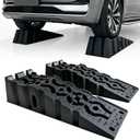 HOXWELL 8" Oil Change Ramp, Plastic Car Ramps with Anti-Slip Tread and Rubber Feet, Heavy Duty with 20000LBS GVW, Heavy Duty Car Ramps, Ramp for Chassis Repair and Cleaning, 2 Sets