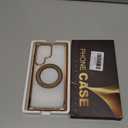 Compatible with Clear Samsung Galaxy S23 Ultra Case with 360 Invisible Magnetic Stand [Compatible with Mag-Safe] Shockproof Plating Phone Case for S23 Ultra 6.8'',Desert Gold