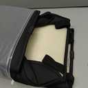 RUPSE Car Organizer Between Seat, Purse Holder for Car, Headrest Suspension Storage Bag with Foldable Board, Large Capacity Storage Mesh Bag, Tissue Box