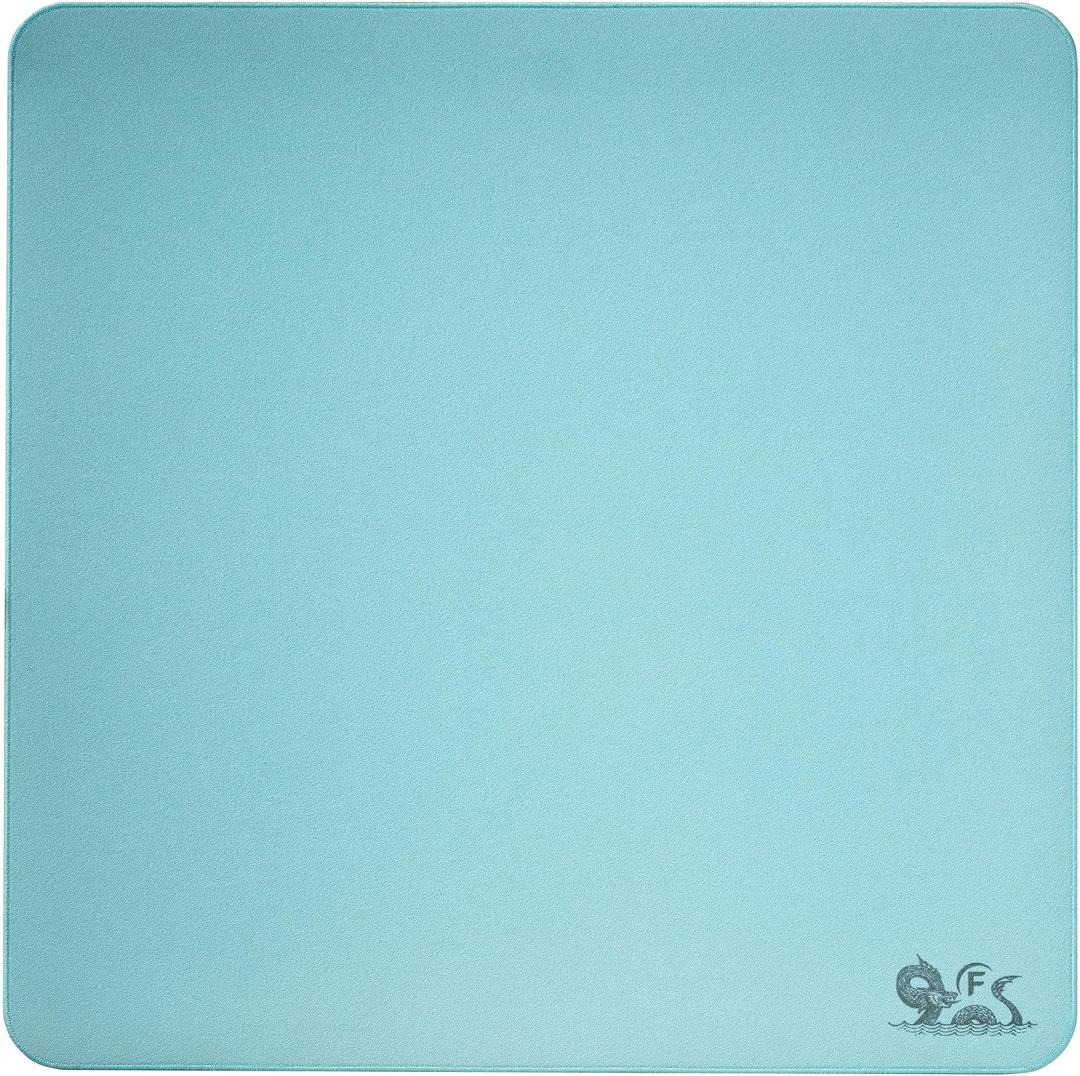 FreeFall SV Base Control+ v2, Firm Consistent Gaming Mouse Pad, Steady Control, L Size, Humidity Resistant, Anti Slip SV Base, Light Blue, 17L x 17W inches