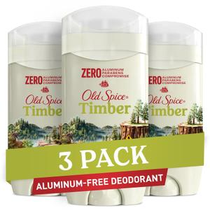 Old Spice Men's Aluminum-Free Deodorant, Timber with Sandalwood, 24/7 Odor Protection, 3oz (Pack of 3)