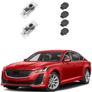 Never Fade LED Car Door Light Door Light Logo Welcome Logo Lights Accessories Compatible withCT6 XT4 XT5 XTS ATS SRX(2PCS)