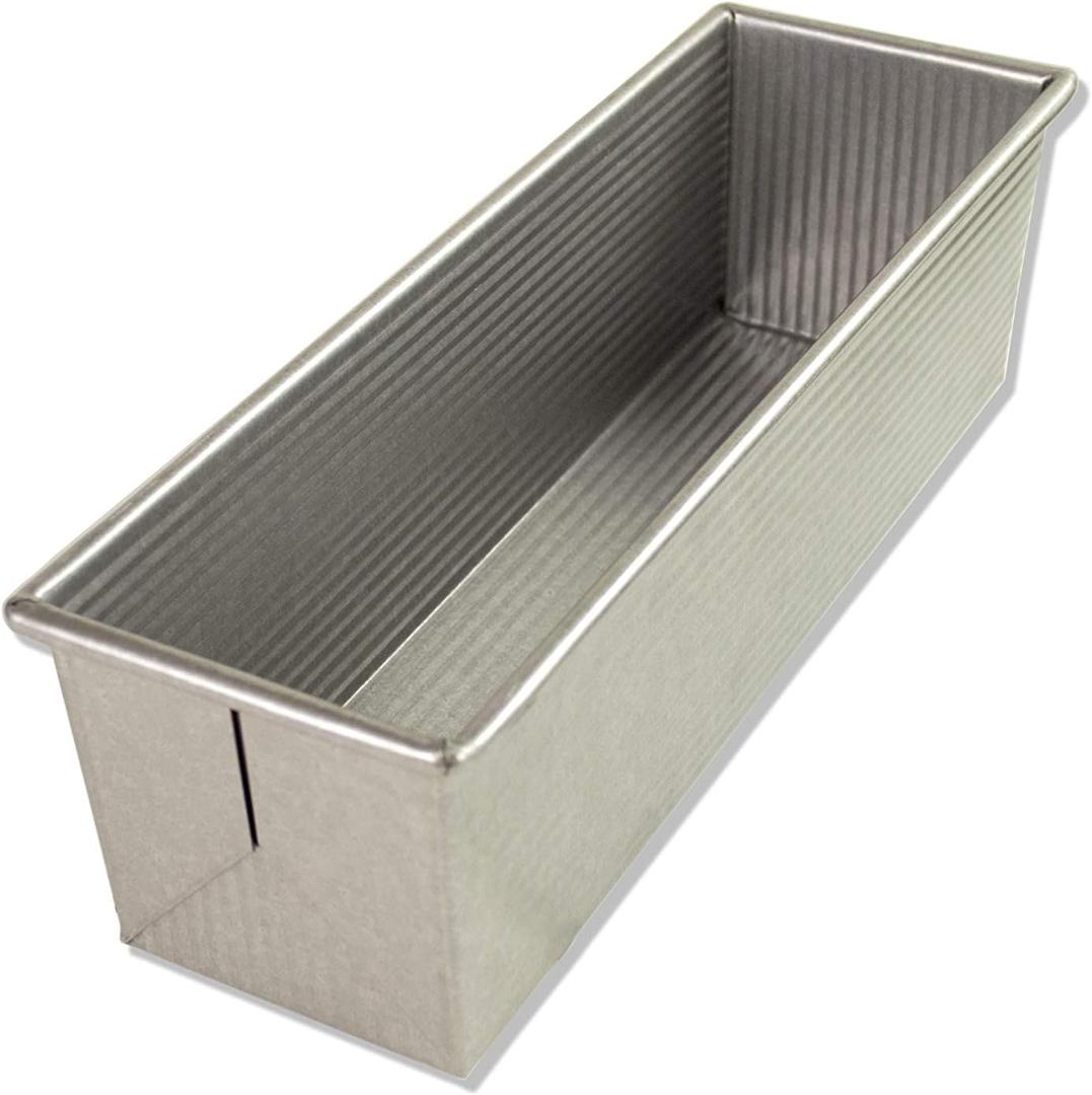 USA Pan Bakeware Pullman Loaf Pan, Large, Silver (13 x 4)