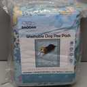 Washable Pee Pads for Dogs 72"x 72", Super Absorbent Boho Reusable Puppy Pads with Colorful Flowers Patterns for Potty Training, Floor, Couch, Bed, and Crate (72*72 Inch(Pack of 1), Green)