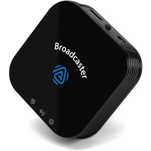 HomeSpot BA210 v2 Auracast Bluetooth Transmitter, LC3, AptX Lossless, AptX HD, Optical & 3.5mm Inputs, Compatible with Galaxy Buds 2 Pro, Buds 3, JY300 JM320, Hearing Aids and Bluetooth Headphones