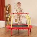 AOTOB 48 INCH 4FT Mini Trampoline for Kids Toddler with Enclosure Net, Safety Pad & Heavy Duty Frame Indoor, Max Load 220lbs, Prefect Gifts for Boys and Girls