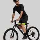 Bikewa Men's Mountain Bike Shorts 3D Padded Loose-fit Riding Biking Cycling Bicycle Biker Shorts for Men Zipper Pockets L