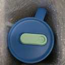 Insulated Tumbler with Handle and Straw,40 OZ Vacuum Stainless Steel Water Bottle Travel Mug Metal Cup with Fruit Diffuser,Mist Blue